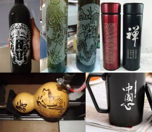黄山黟县酒瓶葫芦工艺品激光雕刻机